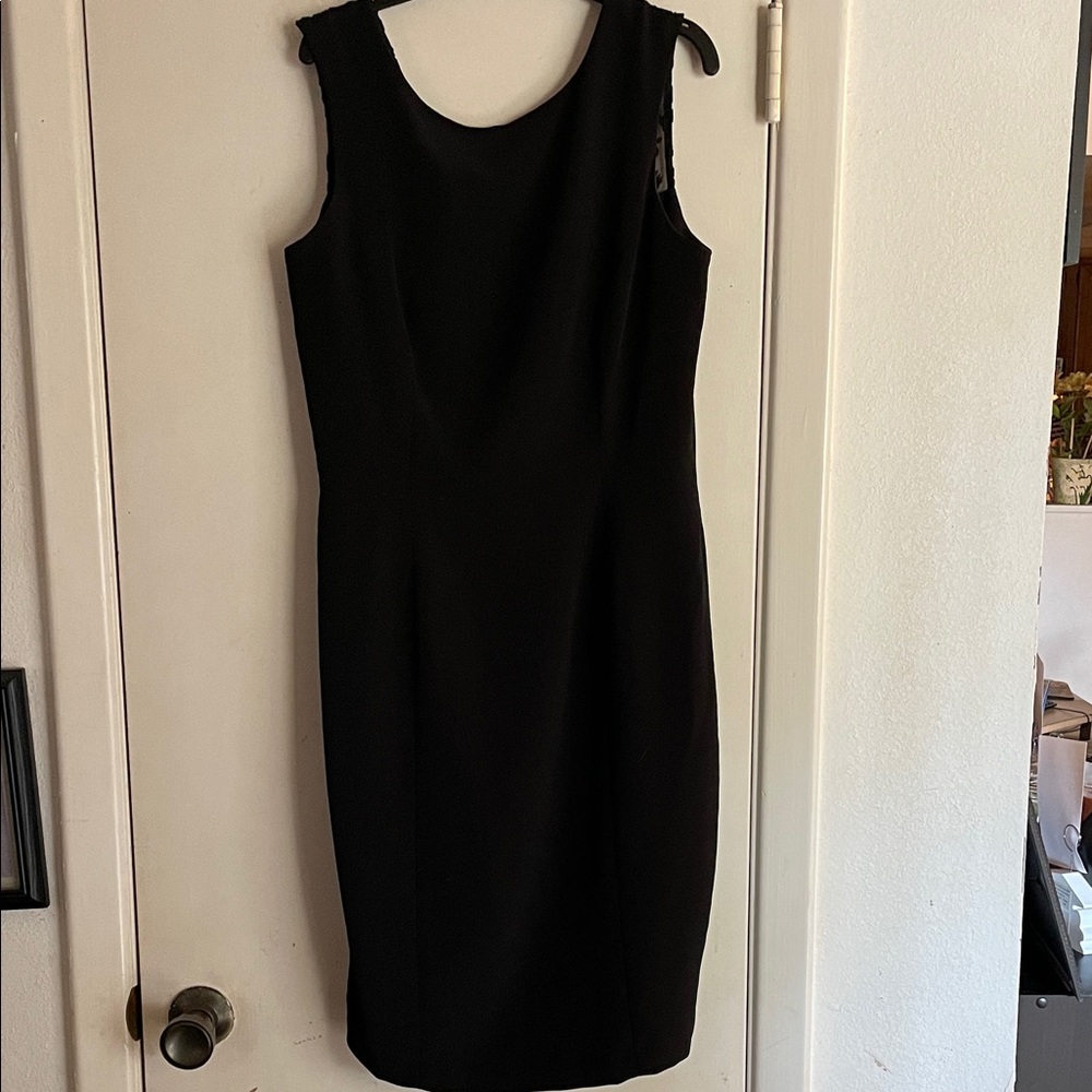 Elegant Black Sleeveless Dress Size 8